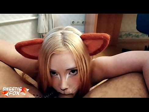 ❤️ Kitsune menelan batang dan air mani di dalam mulutnya ❤❌ Video dubur pada kami ❌️❤